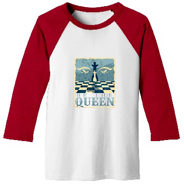 Discover Chess Piece Queen Board Game Chess Players Lovers Chess Mom Baseball Tees