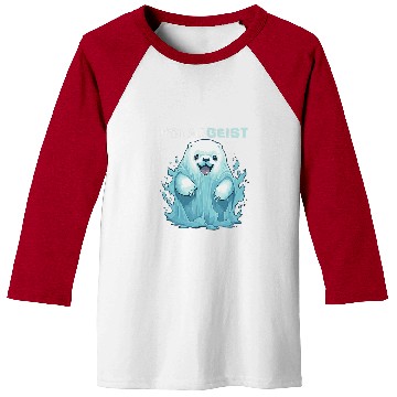 Discover Funny Polar Bear Halloween Poltergeist ghosts Pun Item Baseball Tees