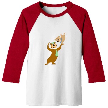 Discover Bear Pet Yogi Bear Boo Boo Do Tricks Baseball Tees