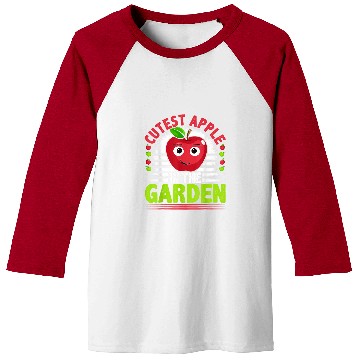 Discover Cutest Apple In The Garden Funny Apple Picking Baseball Tees