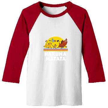 Discover Lion Pet King Hakuna Matata Sunset Baseball Tees