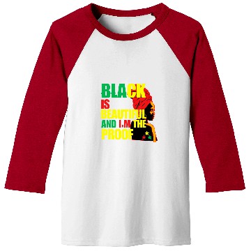 Discover Black is Beautiful and Im the Proof Day Black History Baseball Tees