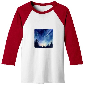Discover Comet Sky Astronomy Celestial Event Space Phenomenon Baseball Tees