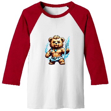 Discover Bear Pet Zeus Greek God of Lighting Thunder Teddy Bear Cartoon 1 Baseball Tees