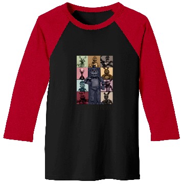 Discover Five Nights At Freddys Eras Tour Baseball Tees