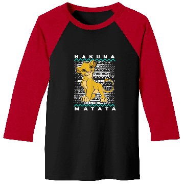 Discover Disneyss Lion King Simba Ugly Christmas Graphic Baseball Tees