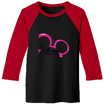 Discover Disney Channel  Mickey Mouse Pink 2000s Logo Baseball Tees