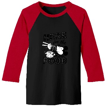 Discover Disney - Mickey Here for the Food Baseball Tees