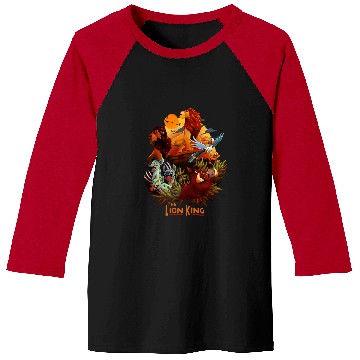Discover Disney Lion King Main Cast Poster Graphic Baseball Tees