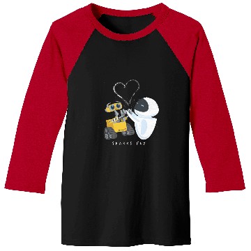 Discover Disney Pixar Wall-E Eve Heart Sparks Fly Baseball Tees