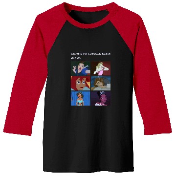 Discover Disney Princess Not Dramatic Meme Panel Baseball Tees