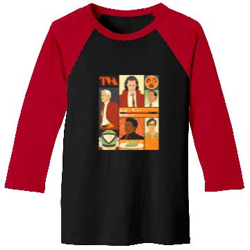 Discover Marvel Studios Loki Season 2 Faces of the TVA & Pie Disney+ Baseball Tees