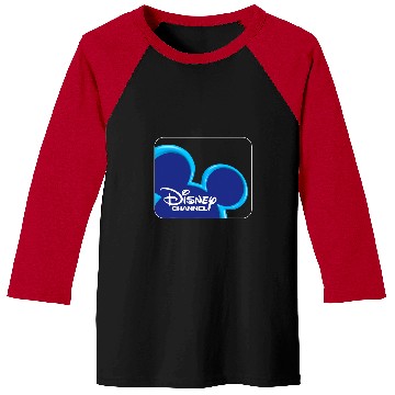Discover Disney Channel  Mickey Mouse Blue Retro 2000s Logo Baseball Tees