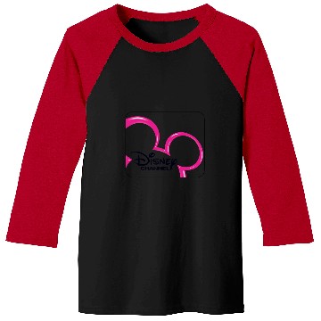 Discover Disney Channel  Mickey Mouse Pink Retro 2000s Logo Baseball Tees