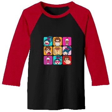 Discover Disney Wreck-It Ralph Vanellope Ralph & Desserts Panels Baseball Tees