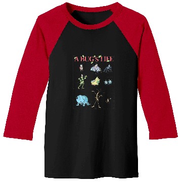Discover Disney Pixar A Bug's Life Iconic Circus Bugs Characters Logo Baseball Tees