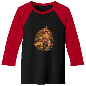 Discover Disneyss Pinocchio Jiminy Cricket Figaro And Cleo Baseball Tees