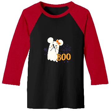 Discover Disney Minnie Mouse Cute Little  Boo Halloween Baseball Tees