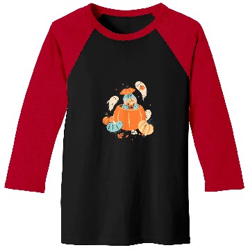 Discover Disney Winnie the Pooh Eeyore Pumpkin Ghost Pals Baseball Tees