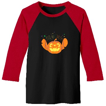 Discover Disney Lilo & Stitch Jack o’ Lantern Stitch o’ween Halloween Baseball Tees