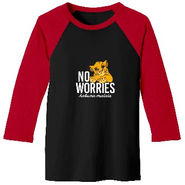 Discover Disney Lion King Classic No Worries Simba Baseball Tees