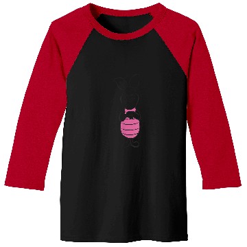 Discover Disney Winnie The Pooh Piglet Simple Sketch Baseball Tees