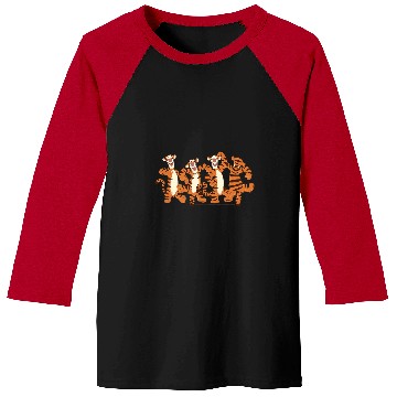 Discover Disney Winnie The Pooh Tigger Bouncing Lineup Baseball Tees