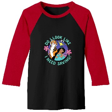 Discover Disney Princess - Jasmine Do I Look Like I Need Saving Baseball Tees
