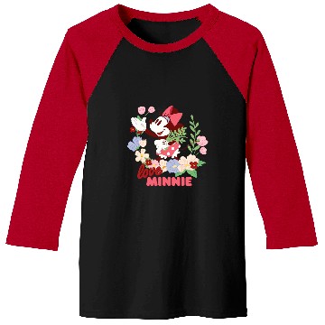 Discover Disney Love Minnie Mouse Botanical Garden Flowers Spring Baseball Tees