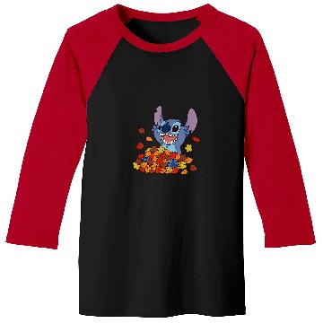 Discover Disney Lilo Stitch Autumn Leaves Stitch Baseball Tees