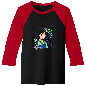 Discover Disney Princess - Mulan Flowers Baseball Tees