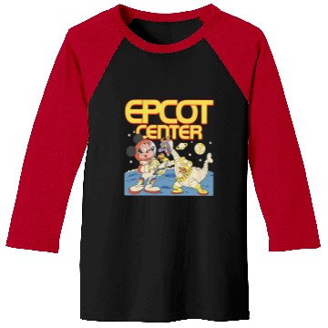 Discover Disney Epcot Mickey & Dragon Figment Astronaut Baseball Tees
