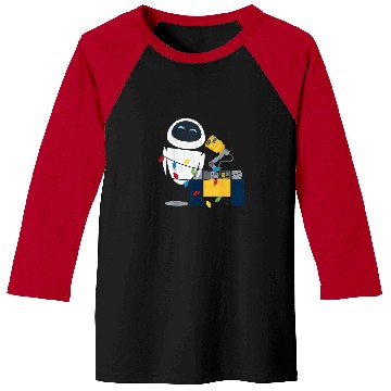 Discover Disney Pixar Wall-E Eve Christmas Light Wrap Graphic Baseball Tees
