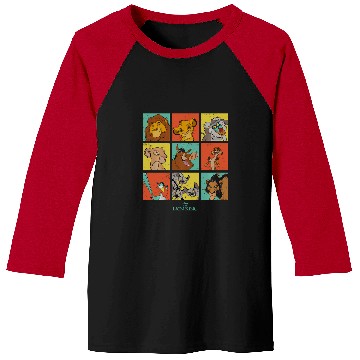 Discover Disney The Lion King Characters 90S Grid Baseball Tees