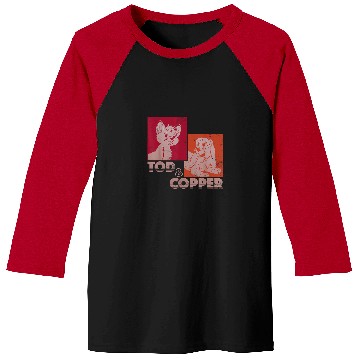 Discover Disney The Fox and the Hound Tod Copper Retro Baseball Tees