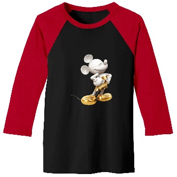 Discover Disney Gold Mickey Mouse Pose Baseball Tees