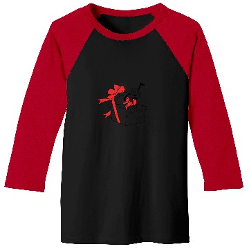 Discover Disney Pluto Christmas Outline Long Sleeve T-Shirt Baseball Tees