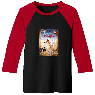 Discover Disney Bambi Friendships Poster Baseball Tees