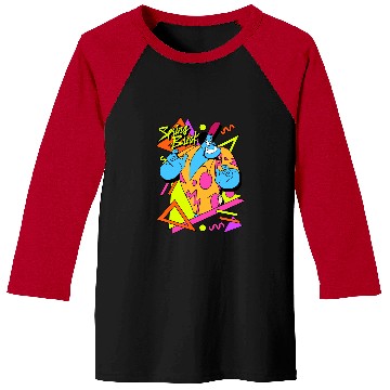 Discover Disney Aladdin Genie Retro 90's Style Poster Long Sleeve Baseball Tees