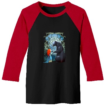 Discover Disney Pixar Brave Merida And Bear Profile Portrait Baseball Tees