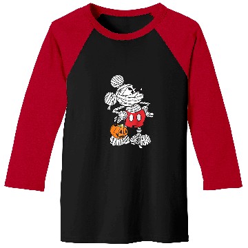 Discover Disney Retro Mickey Mouse Mummy Halloween Raglan Baseball Tee Baseball Tees