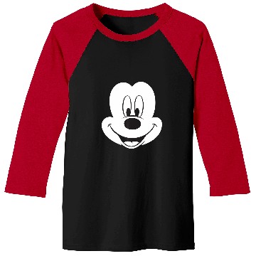 Discover Disney Winking Mickey Mouse Face Large Icon Baseball Tees
