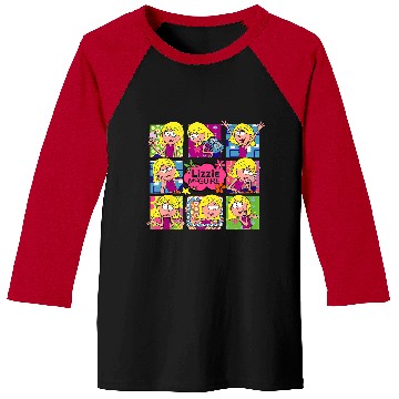 Discover Disneyss Lizzy Mcguire Multi Lizzie Moods Big Chest Panels Baseball Tees