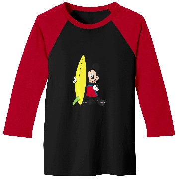 Discover Disney Mickey Mouse Surfer Outfit Baseball Tees