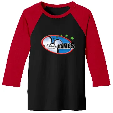Discover Womens Disney Channel Games Logo V-Neck Baseball Tees
