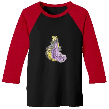 Discover Disney Rapunzel Watercolor TShirt Baseball Tees