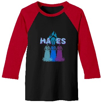 Discover Disney Villains Hades Multicolor Evil Shot Distressed Baseball Tees