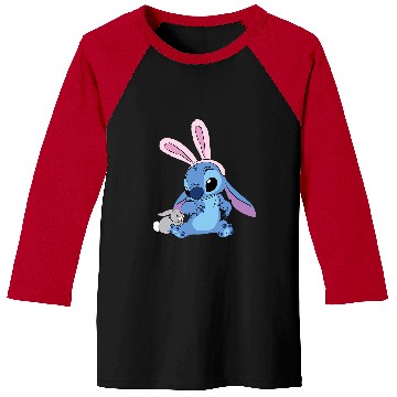 Discover Disney Stitch with Easter Bunny Baseball Tees