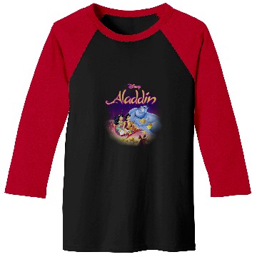 Discover Disney Aladdin Magic Carpet Movie Cast Baseball Tees
