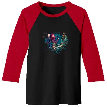 Discover Disney Halloween Descendants Wicked Raglan Baseball Tee Baseball Tees
